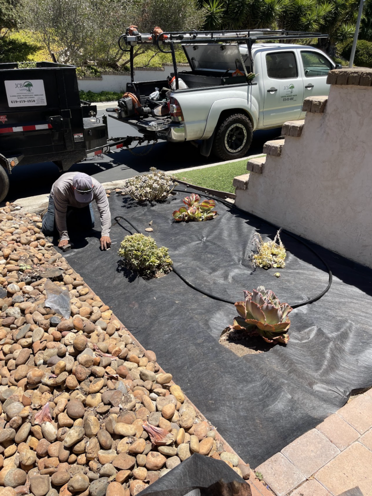 sprinkler irrigation system installation