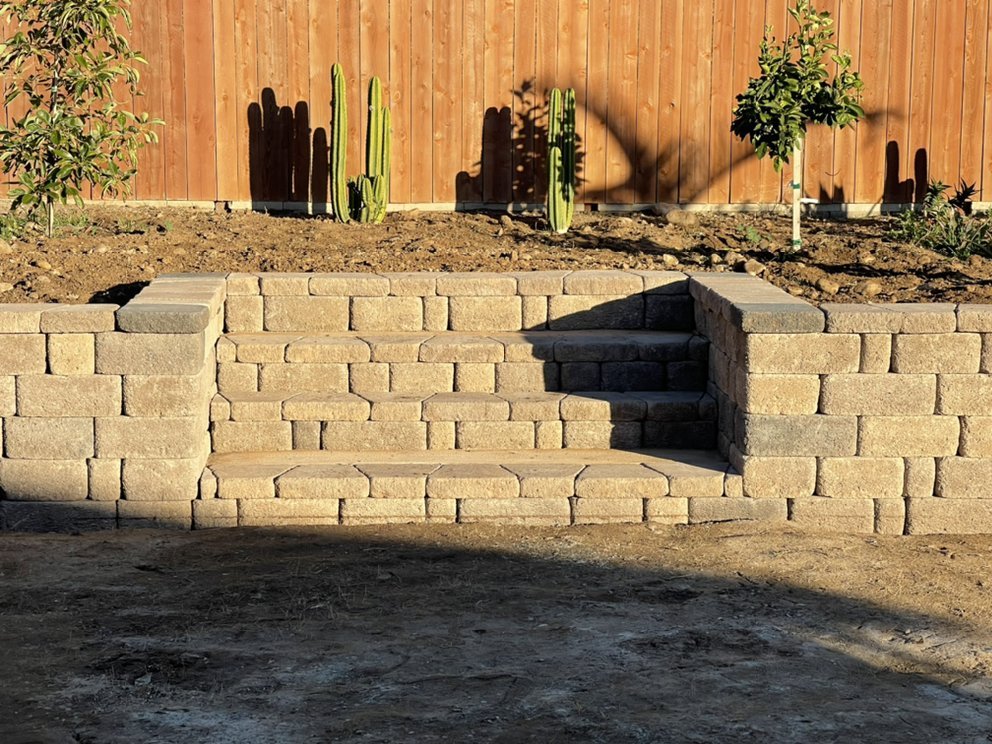 brick retaining wall